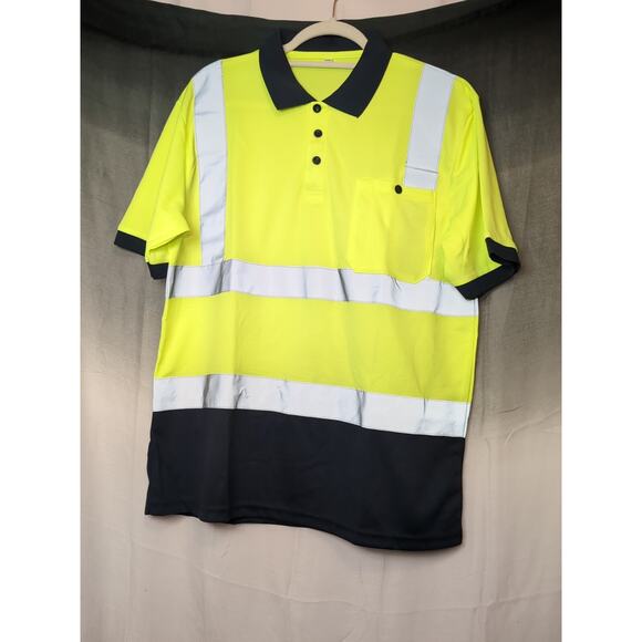 ASIPHITU High Visibility Reflective Safety Shirts(2 Included )for Men Women(294) - Picture 1 of 5